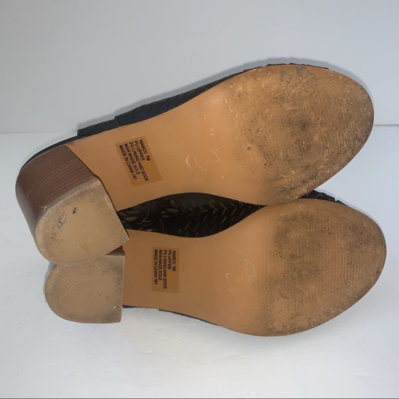 Steve Madden Black NANCII Open Bootie Sz 7 - Picture 8 of 9